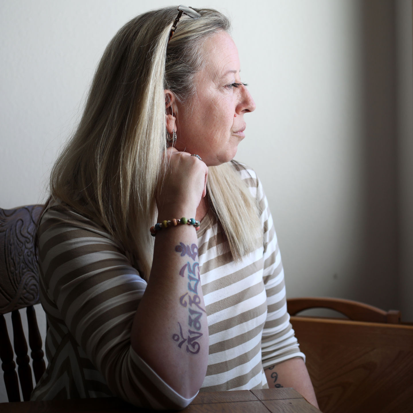 Rebecca Foss at home in Deerfield